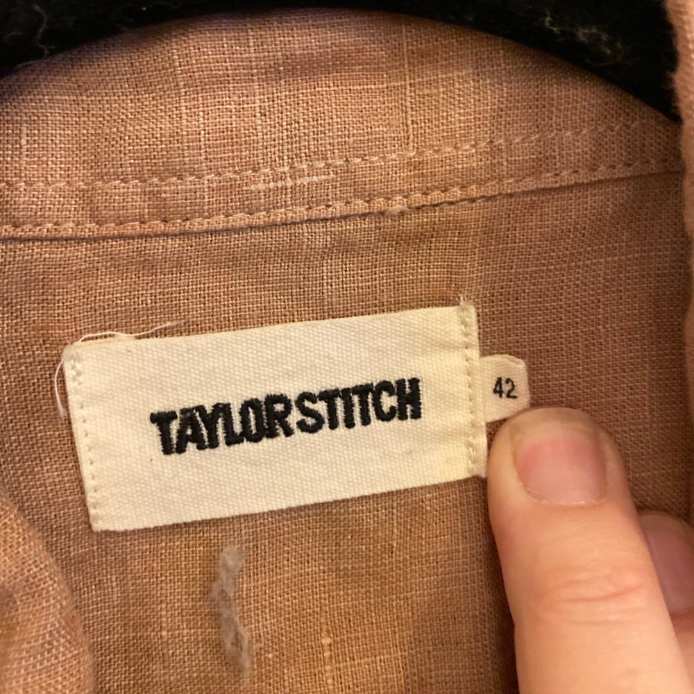 Taylor Stitch Casual Tan Button Down Shirt - Picture 4 of 7